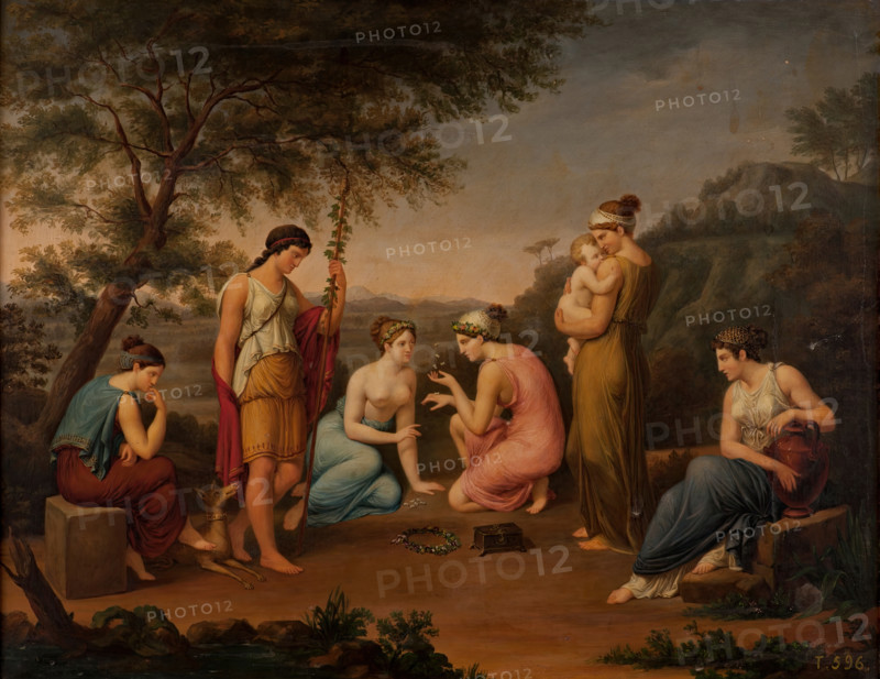 The Greek women of the dice, c1830. Creator: Agapito López de San Román.