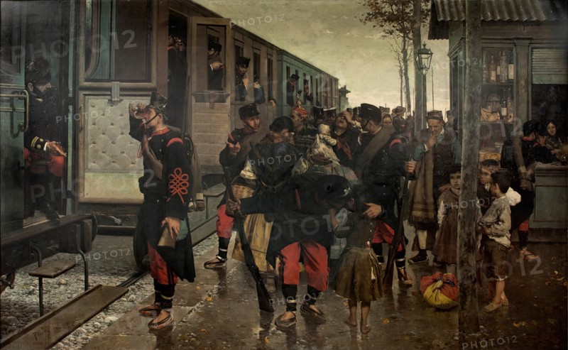 To War!, 1895. Creator: Alberto Pla Rubió.