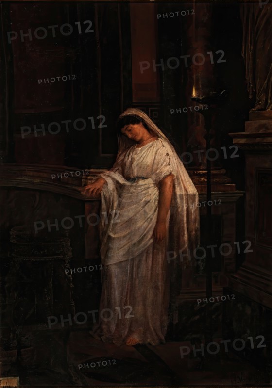 A Vestal Virgin, 1875. Creator: Alejo Vera Estaca.