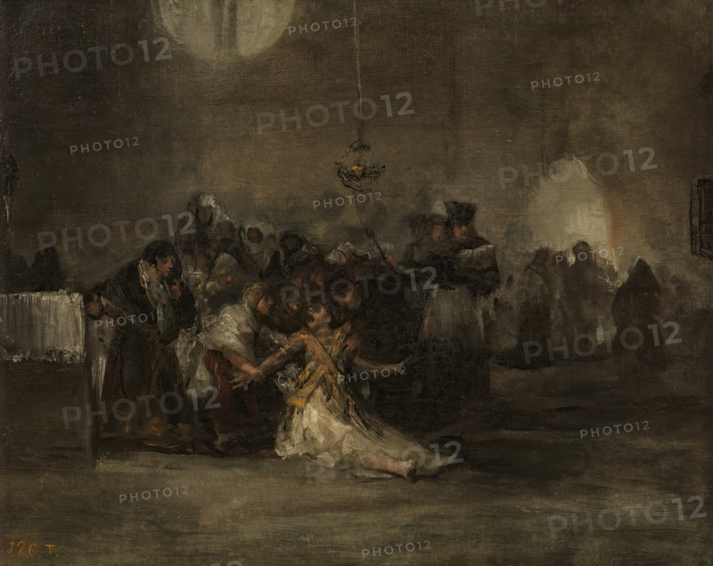 The exorcism, 19th century. Creator: Unknown.