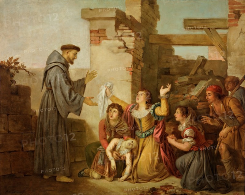 Saint Francis raising a girl from the dead, c1788-c1789. Creator: Antonio Carnicero.