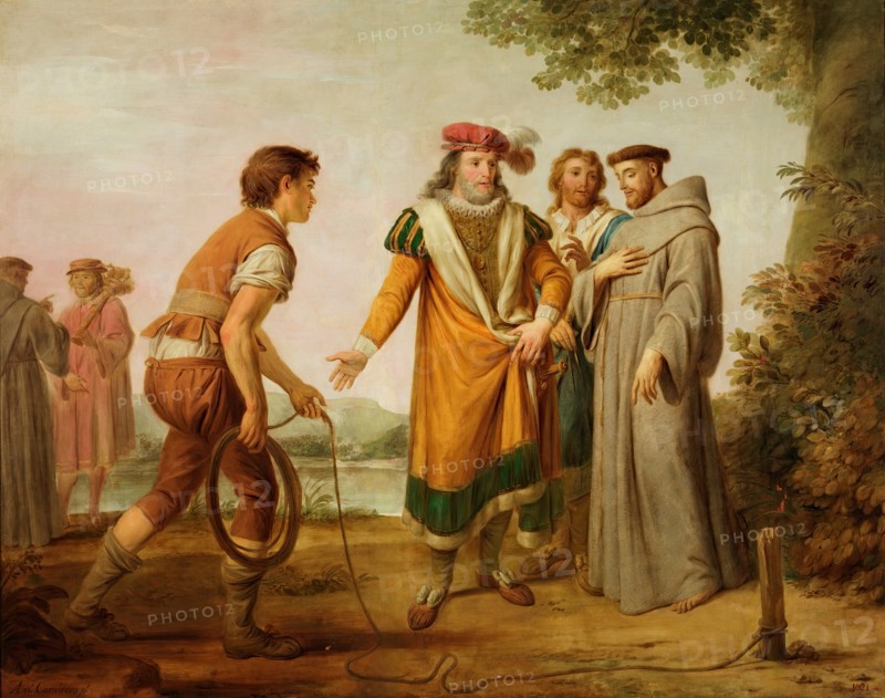 Saint Francis speaking with a figure, c1788-c1789. Creator: Antonio Carnicero.