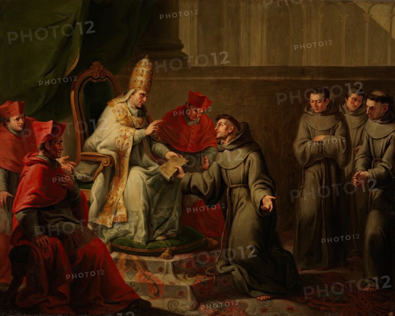 Approval of the Franciscan Rule by Pope Innocent III, c1789. Creator: Antonio Carnicero.