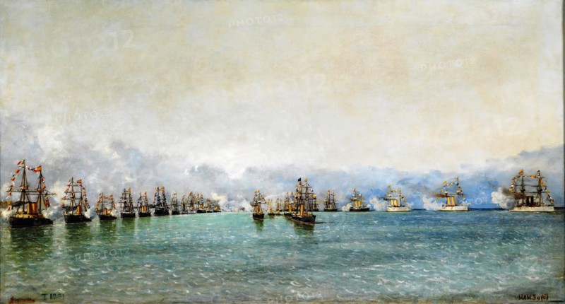 A rumbo, c1895. Creator: Antonio de Caula.