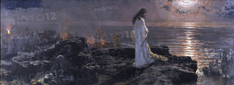 Jesus at the Sea of Tiberias, 1909. Creator: Antonio Muñoz Degrain.