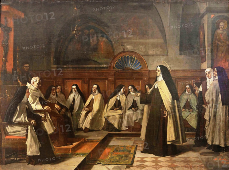 Saint Teresa of Jesus, 1868. Creator: Benito Mercade y Fabregas.