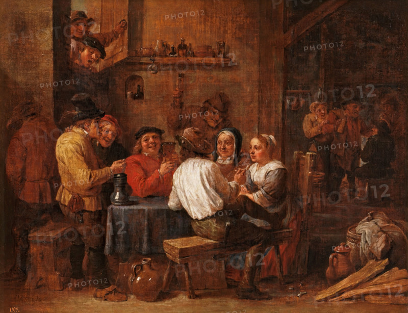Drinkers and smokers, between 1631 and 1690. Creator: David Teniers II.