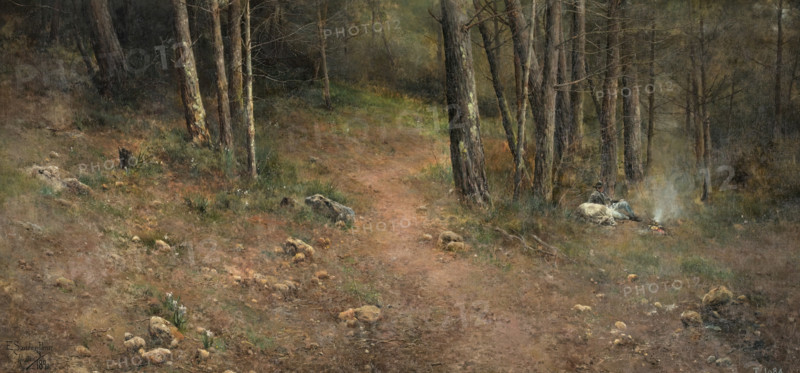 February, by Emilio Sánchez Perrier, 1890. Creator: Emilio Sanchez-Perrier.