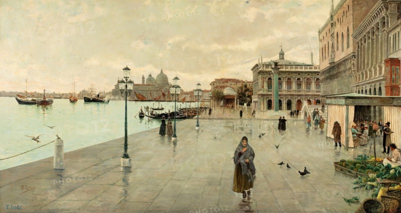 Riva degli Schiavoni, 19th century. Creator: Hermenegildo Estevan.