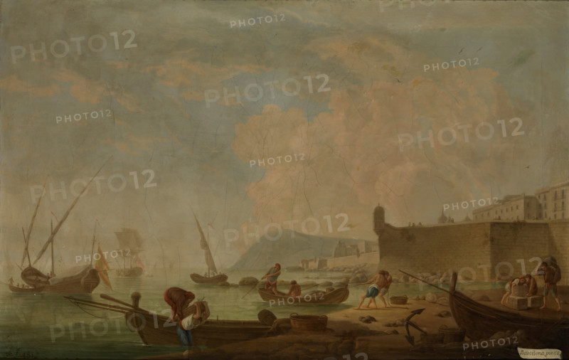 View of Barcelona from the East, c1787. Creator: Mariano Ramon Sanchez.