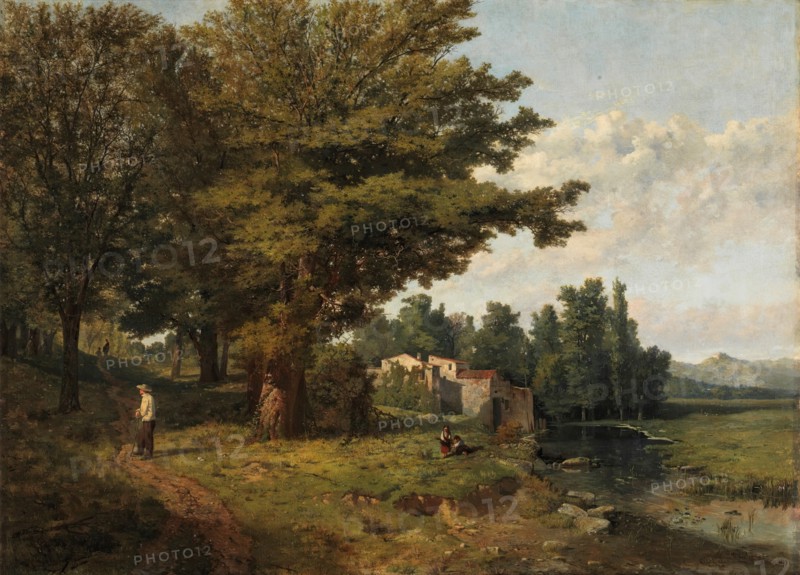Landscape of Portland, 1859. Creator: Serafin Avendano.