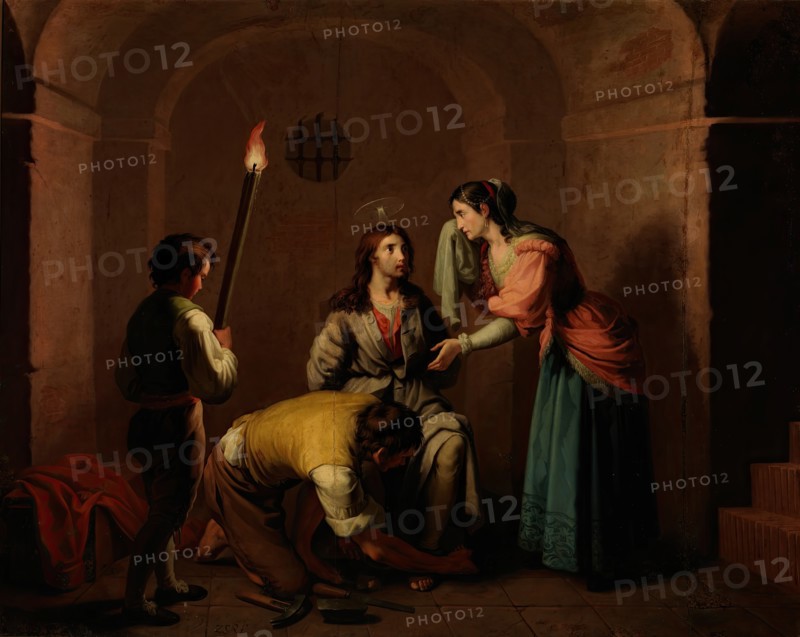 Saint Francis in prison, c1787. Creator: Zacarias Gonzalez Velazquez.