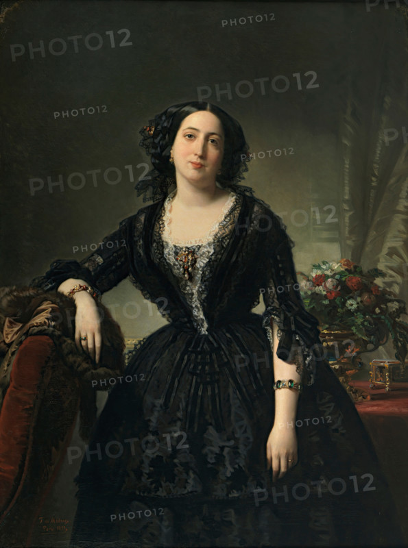 María Dolores de Aldama, Marchioness of Montelo, 1855. Creator: Federico de Madrazo y Kuntz.