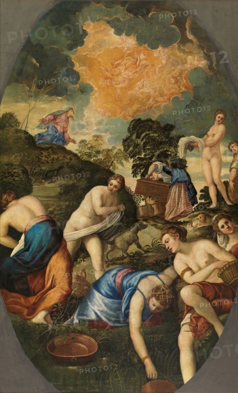 The Purification of the Midianite Virgins, 16th century. Creator: Jacopo Tintoretto.