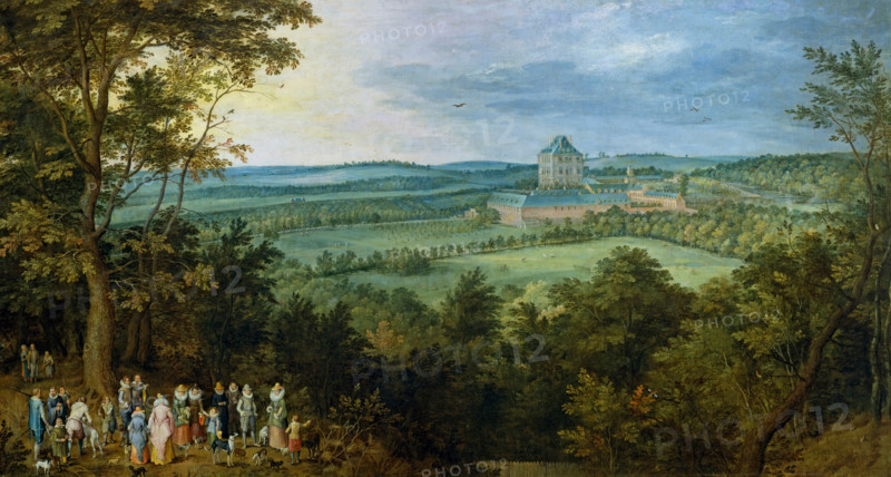 The Archdukes hunting in Mariemont, c1611. Creator: Jan Brueghel the Elder.