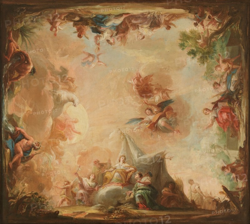 The Goddess Cybele offering her Produce to the Earth, 1798. Creator: Mariano Salvador de Maella.