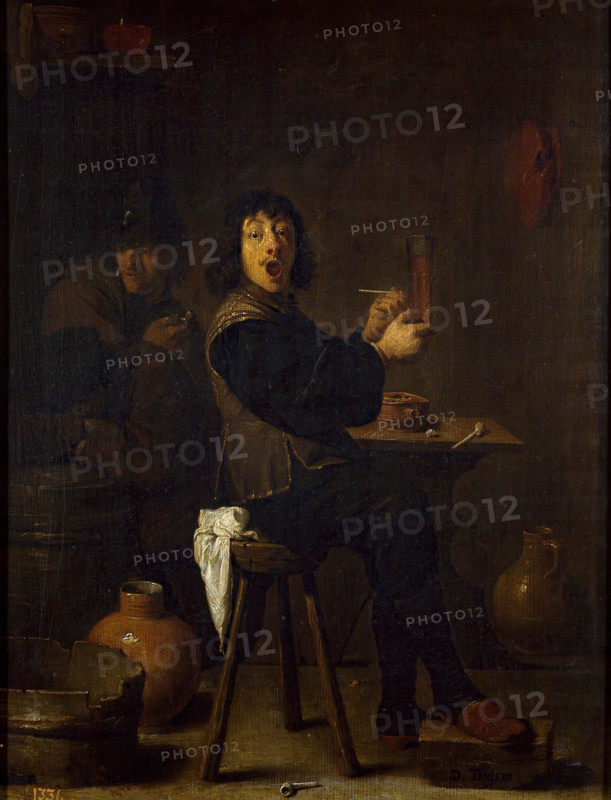 The Gleeful Soldier, between 1631 and 1640. Creator: David Teniers II.