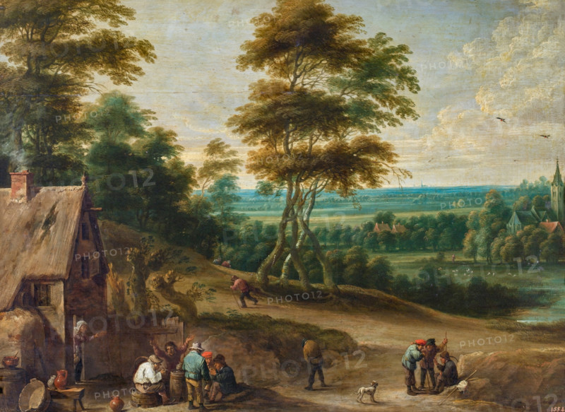 Villagers' Lunch, c1660. Creator: David Teniers II.