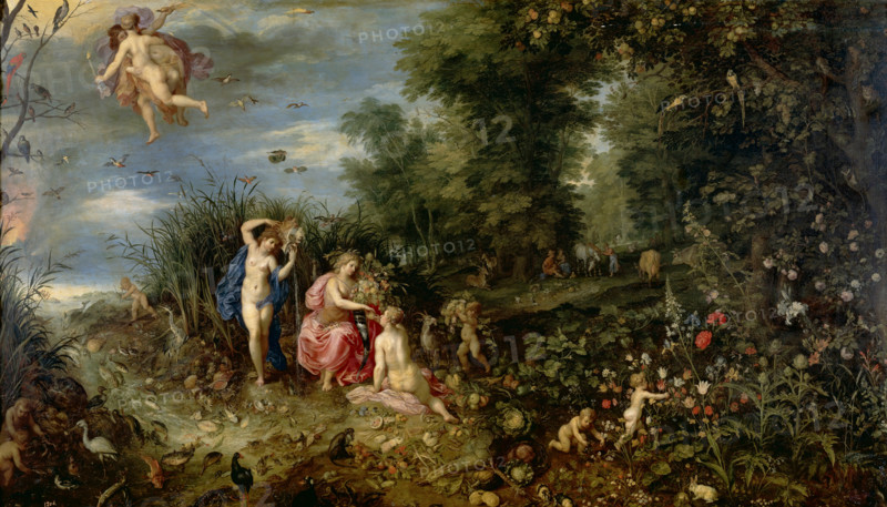 Abundance and the Four Elements, c1615. Creators: Jan Brueghel the Elder, Hendrick van Balen I.