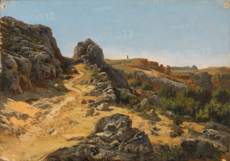 Vicinity of the Monasterio de Piedra, 1857. Creator: Carlos de Haes.