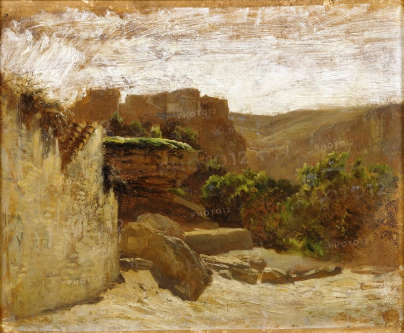 Nuévalos, (Aragon), c1856. Creator: Carlos de Haes.