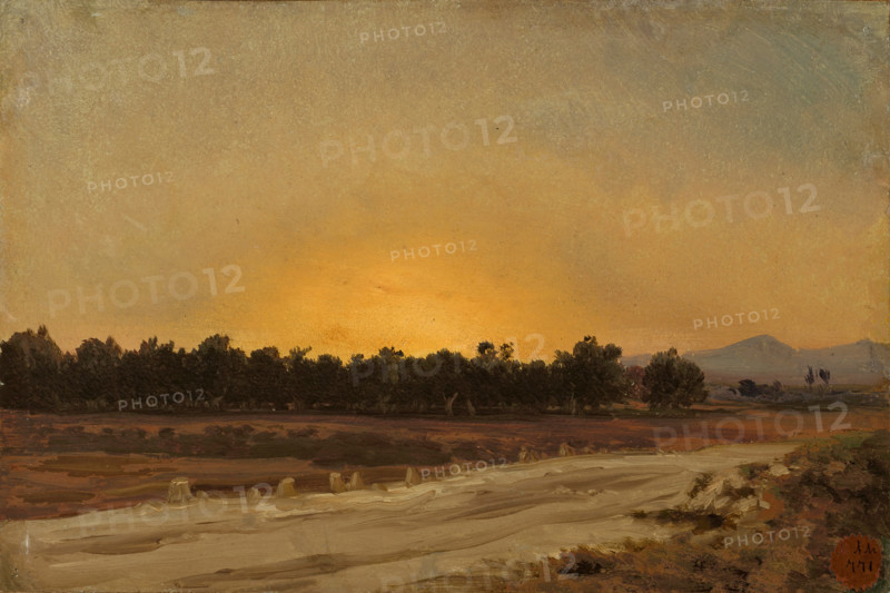 Sunset, (Elche), c1861. Creator: Carlos de Haes.