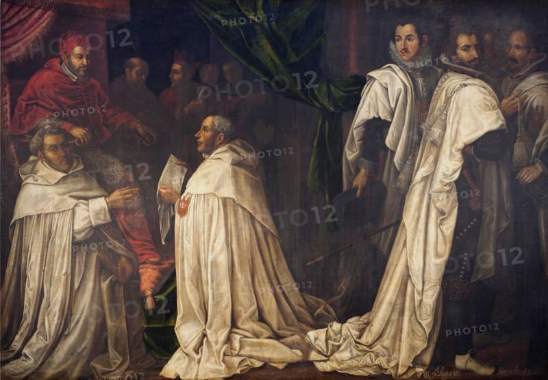 Resolution of the dispute between the clergy and the knights, 1624. Creator: Augustín Leonardo.