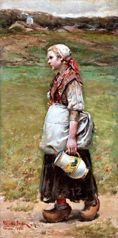 Path to the Spring, 1893. Creator: Alfredo Souto Cuero.
