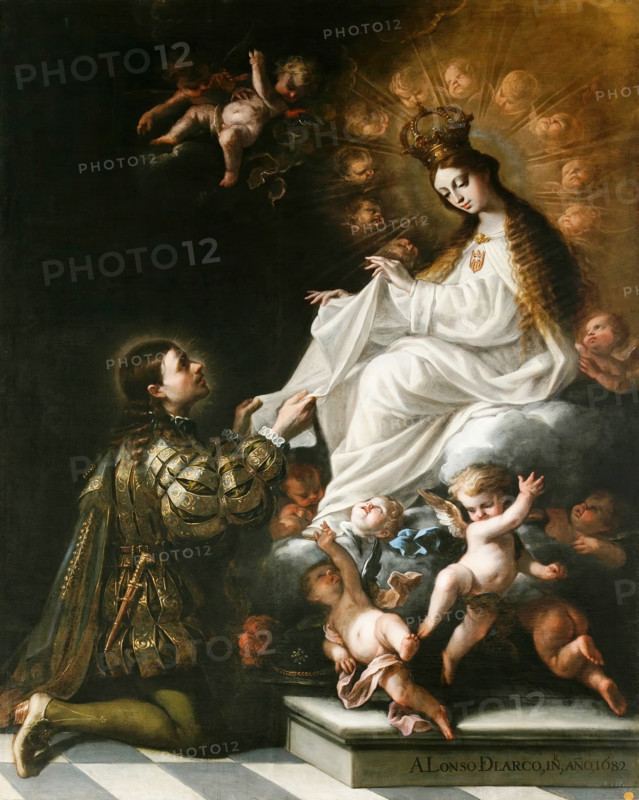The Virgin of Mercy Appearing to Saint Peter Nolasco, 1682. Creator: Alonso del Arco.