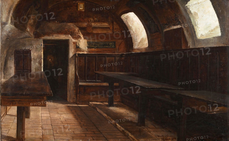 Refectory of the Convent of San Francisco in Assisi, 1890. Creator: Blas Benlliure y Gil.