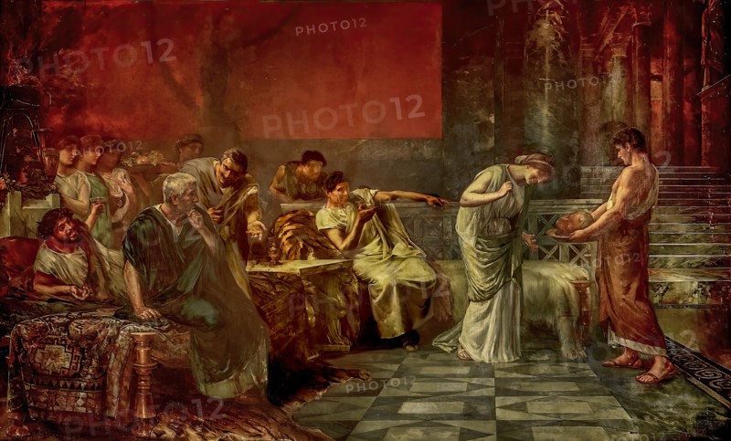 Fulvia and Mark Antony, or Fulvia's Revenge, 1888. Creator: Francisco Maura y Montaner.