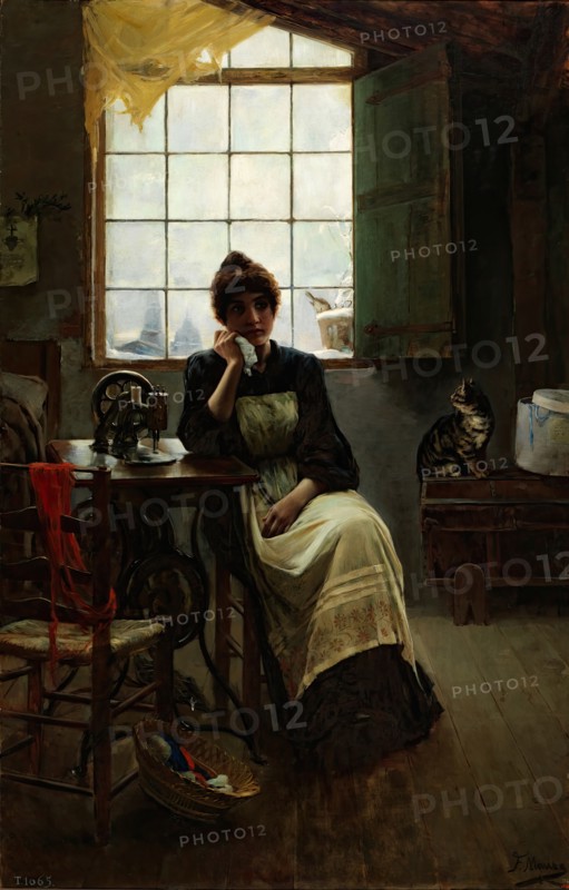 Idle, 1890. Creator: Francisco Maura y Montaner.