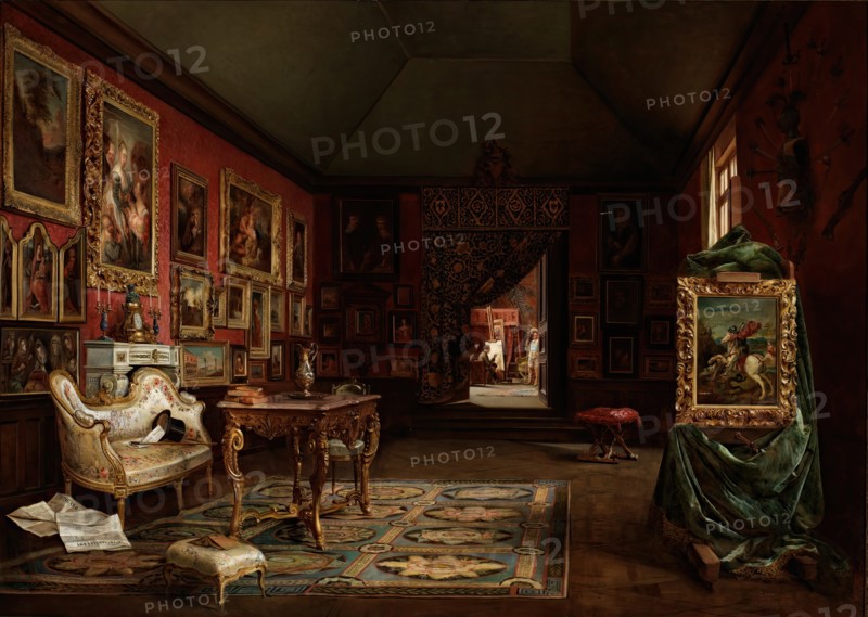 The painter's studio, 1888. Creator: Ignacio de León Escosura.