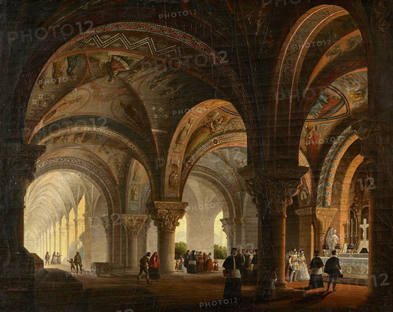 Pantheon of the Kings of León, 1862. Creator: José María Avrial y Flores.