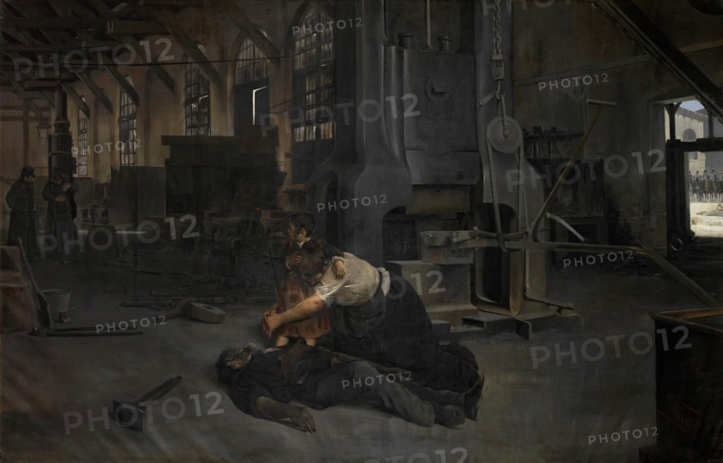 After a Strike, 1895. Creator: José María Uria Uria.