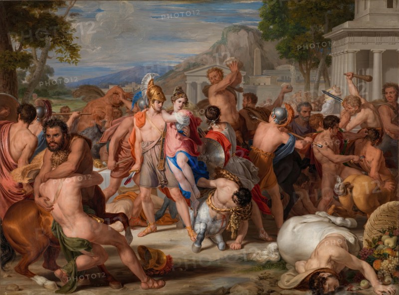 Battle of the Lapiths and Centaurs, 1835. Creator: Rafael Tegeo Díaz.