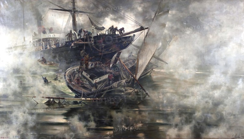 The Crash, 1892. Creator: Salvador Abril y Blasco.