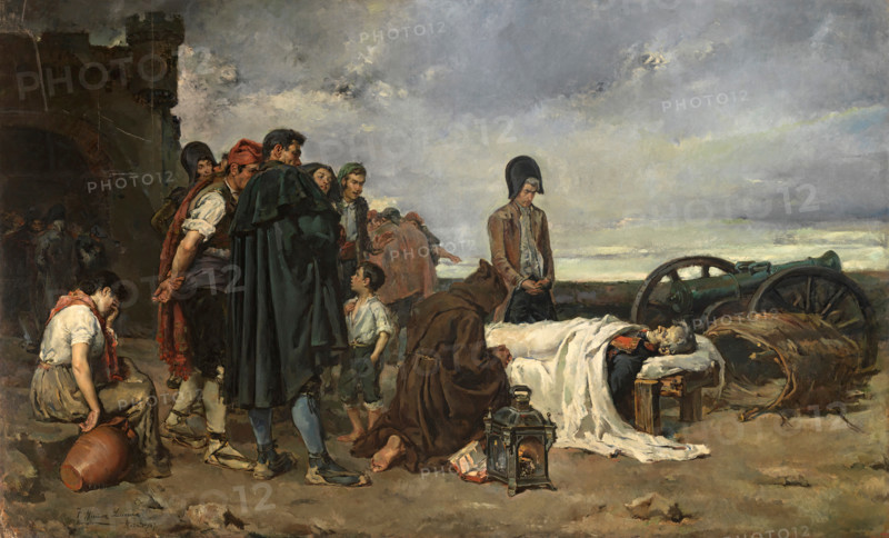 The body of General Mariano Álvarez de Castro, 1887. Creator: Tomás Muñoz Lucena.
