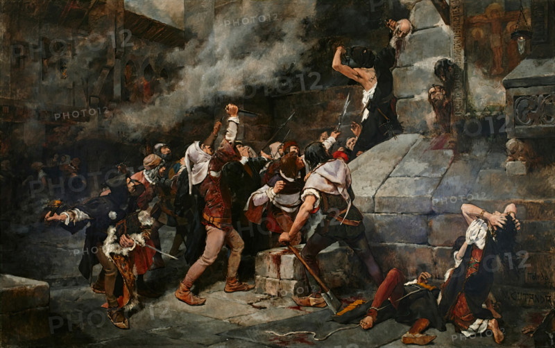 At the Feet of the Saviour!, 1887. Creator: Vicente Cutanda y Toraya.