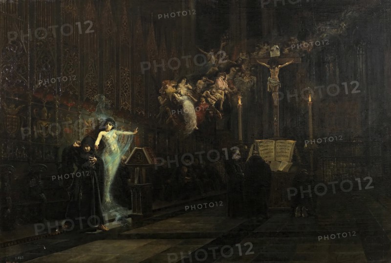 The vision of Fray Martín, 1894. Creator: Vicente Nicolau Cotanda.
