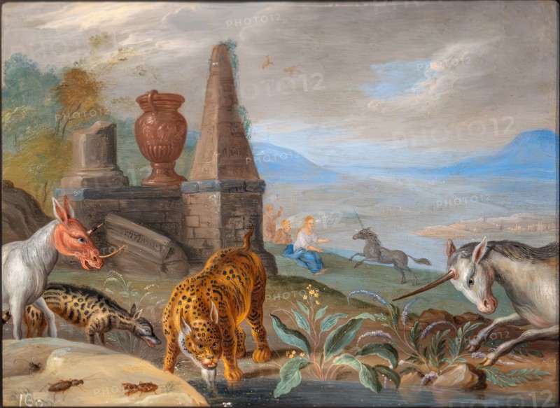 Unicorn and Other Animals, 1660. Creator: Jan van Kessel.