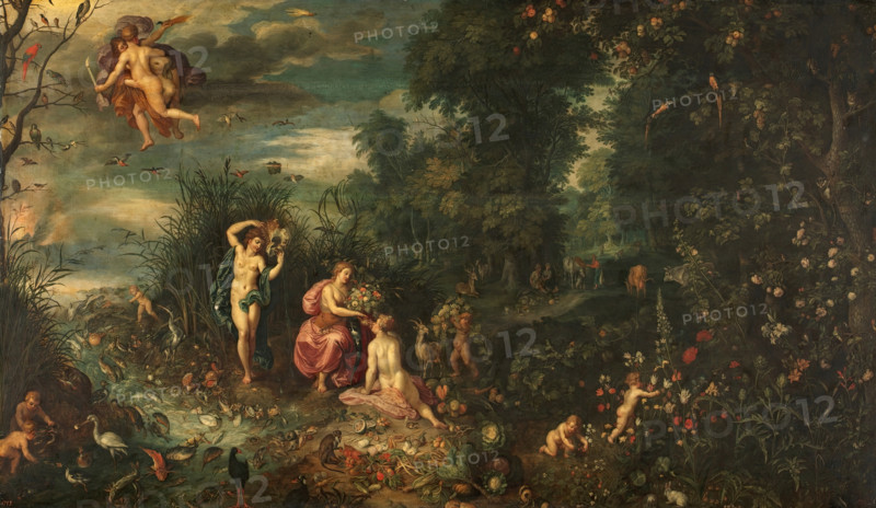 Abundance and the Four Elements, 1650. Creator: Jan Brueghel the Younger.
