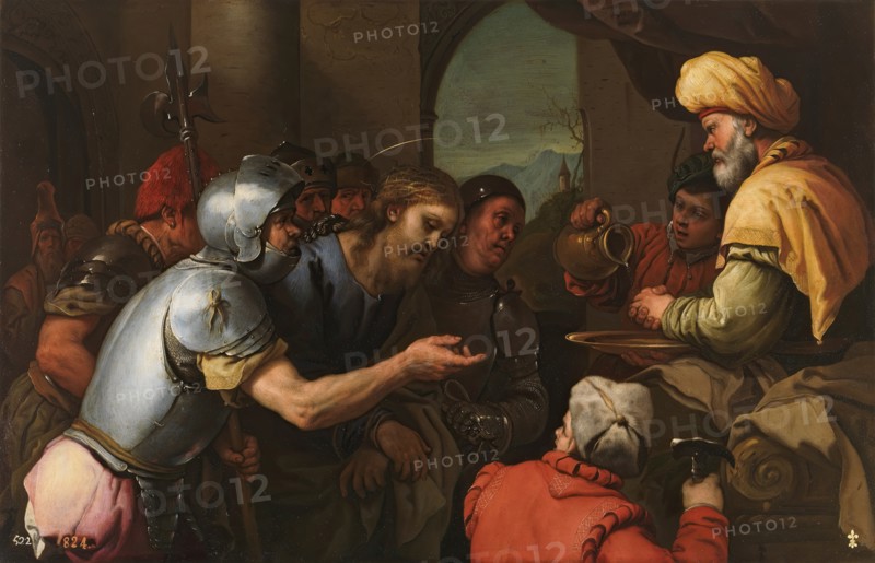 Pilate washing his Hands, between 1655 and 1675. Creator: Luca Giordano.