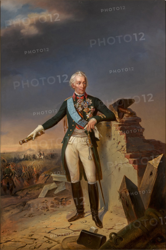 Portrait of Field Marshal Generalissimo Prince Alexander Suvorov (1729-1800). Creator: Unknown.