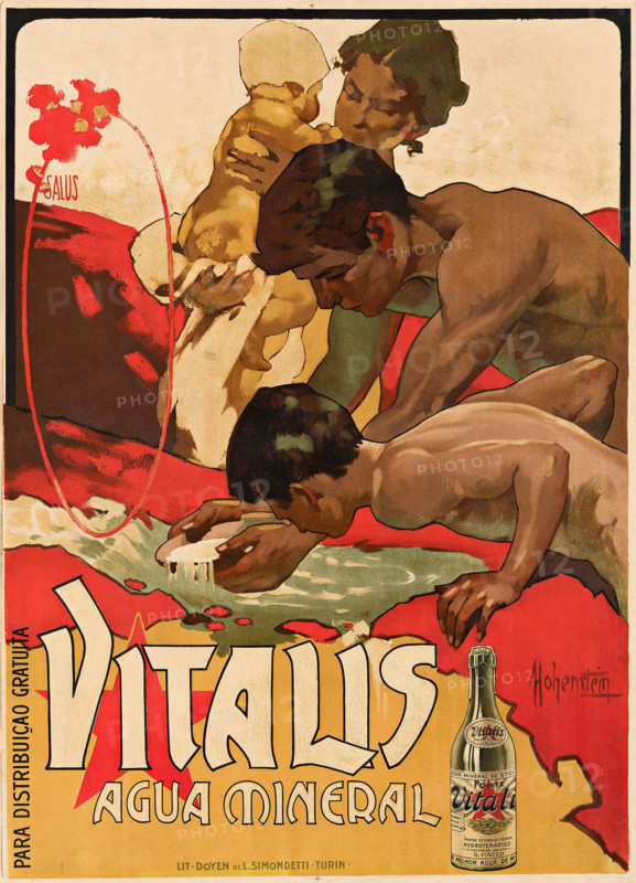Vitalis Agua Mineral, 1895. Creator: Adolf Hohenstein.