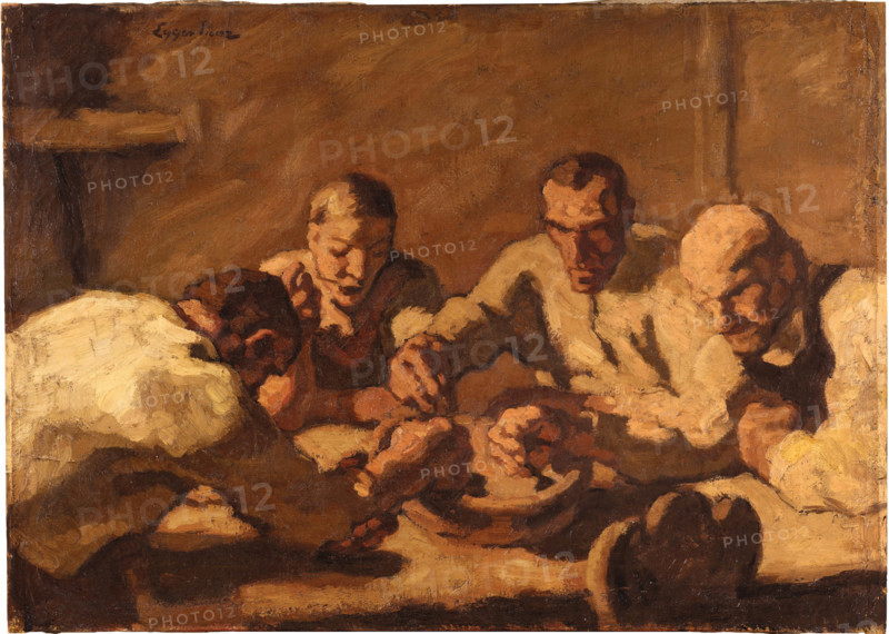 The Meal, c1920-1921. Creator: Albin Egger-Lienz.