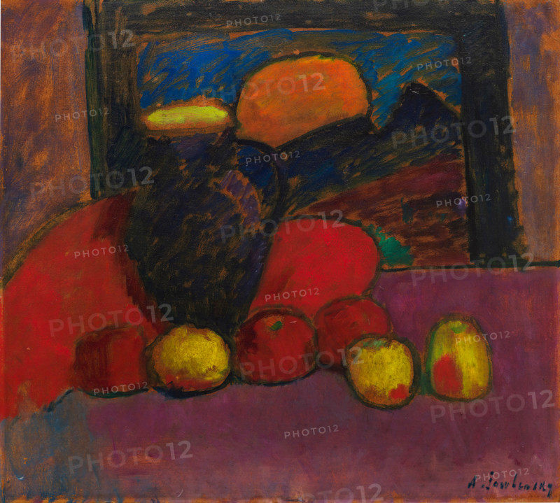 Still life, 1910. Creator: Alexei Jawlensky.