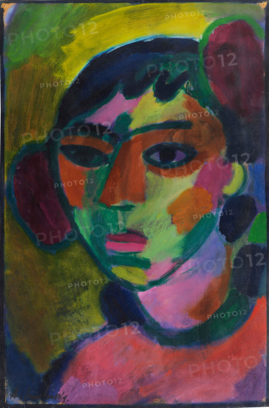 Portrait, c1916. Creator: Alexei Jawlensky.