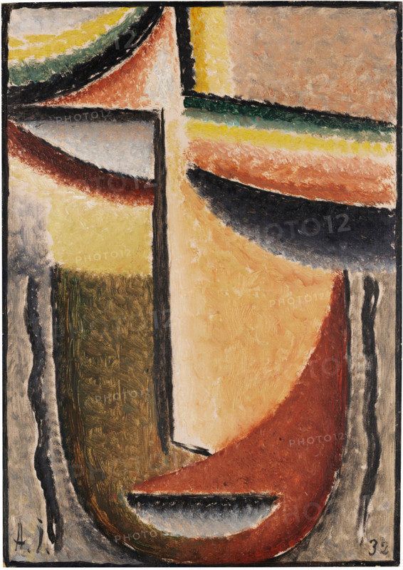 Abstract Head: Tragic Mask, 1932. Creator: Alexei Jawlensky.