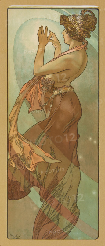 Étoile Polaire (The North Star). From the Series "The Moon and the Stars", 1902. Creator: Alphonse Mucha.